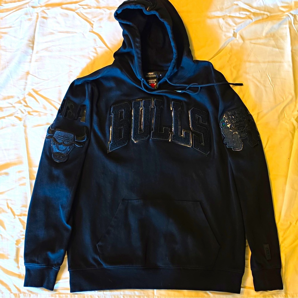 Pro Standard Chicago Bulls NBA Finals Black Pullover Hoodie Sweatshirt XL #57